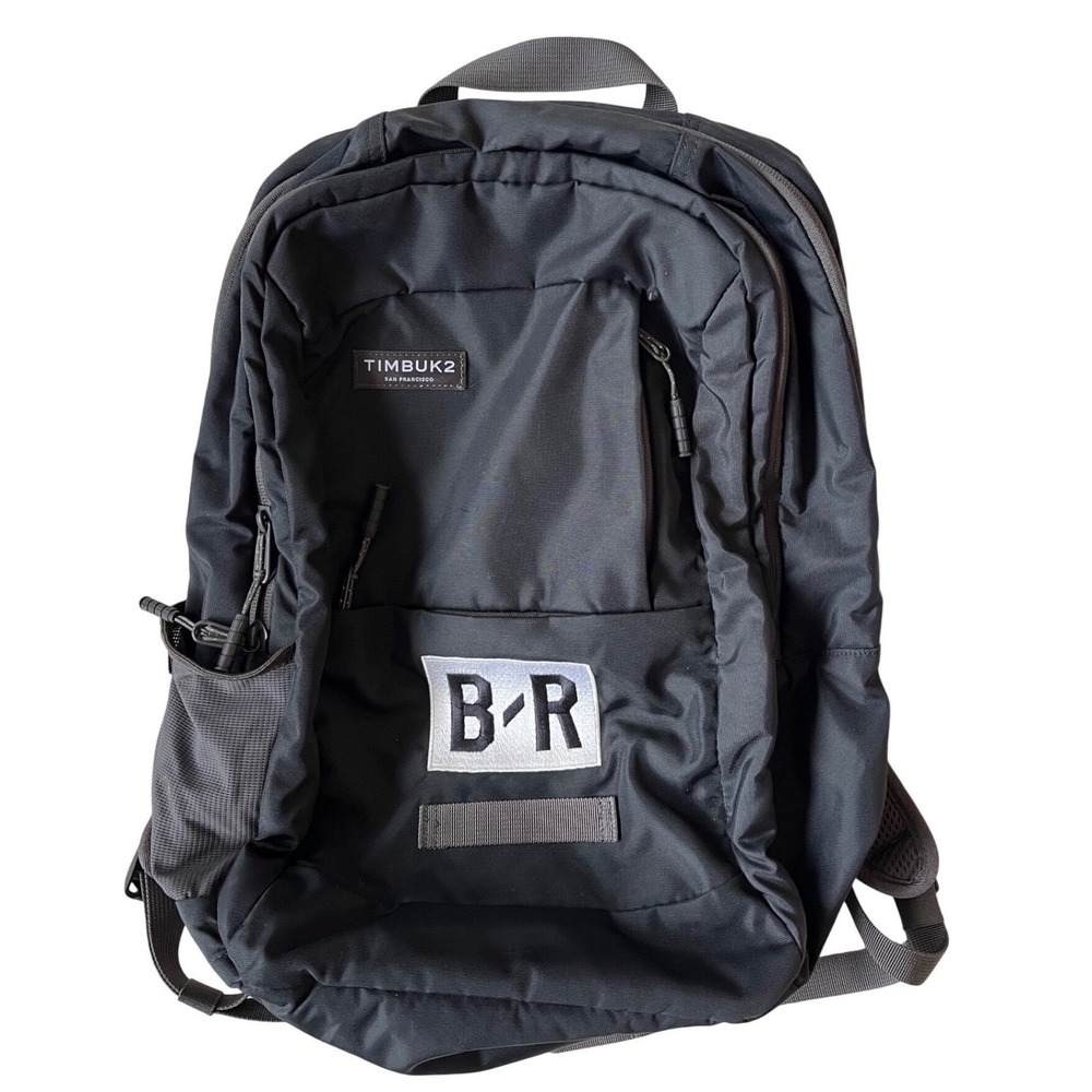 Timbuk2 B/R Logo Backpack Black Commuter Laptop Bag with Bottle Opener
